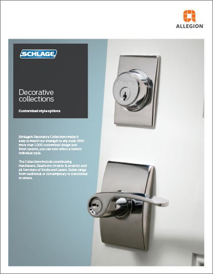 Schlage F-Series Decorative Collections