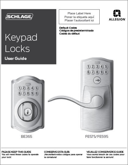 Madero - Schlage Keypad Locks & Deadbolts