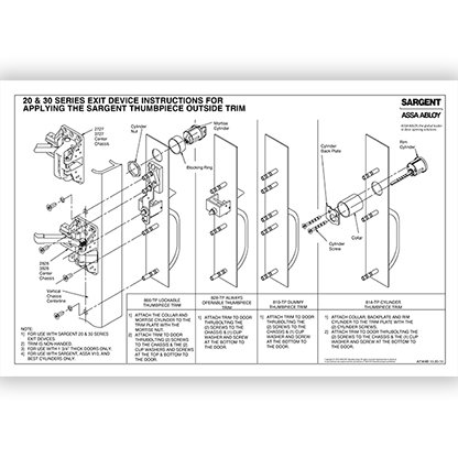 Sargent Thumbpiece Trim (TP)