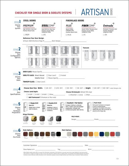 Artisan Order Form