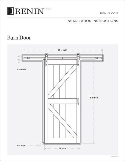 Barn Door Installation Instructions