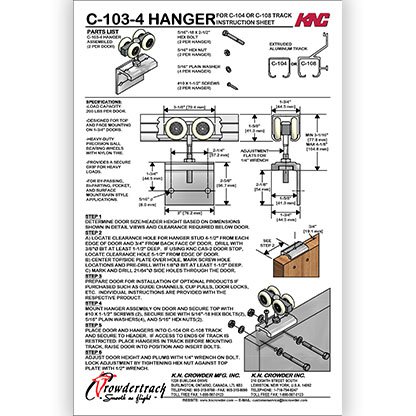 C-103 Hanger Kit