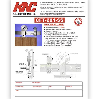 CFT-201-SS Top Mount