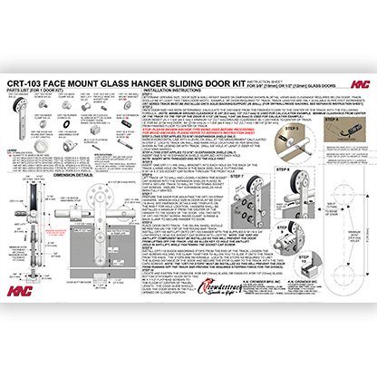 CRT-103 Barn Track Kit