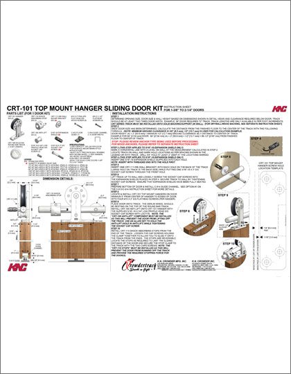 CRT-101 Barn Track Kit