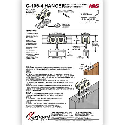 C-106 Hanger Kit