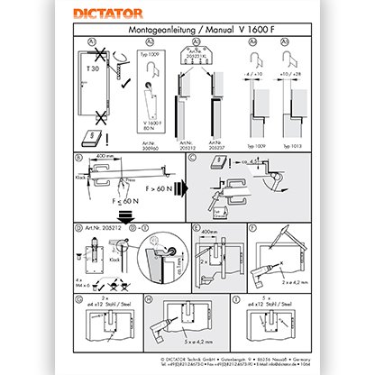 DICTATOR Fire Rated Door Check