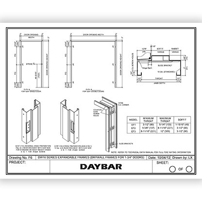 Daybar EF Series Expandable Frames