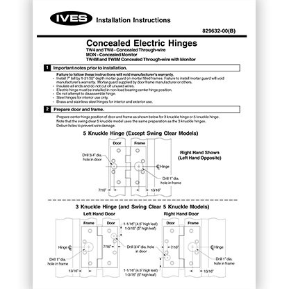 Ives Electric Hinge