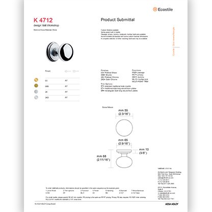  K 4712 Knob