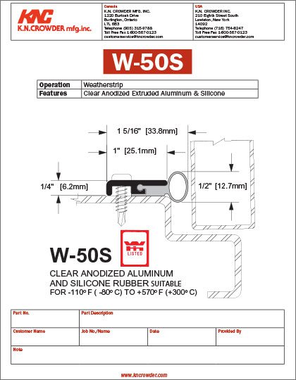 W-50S Weatherstrip