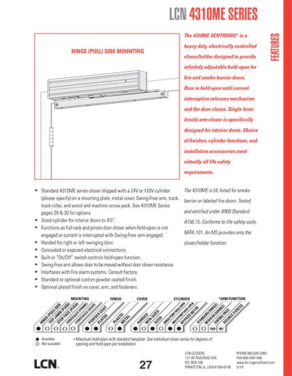 LCN 4310ME Series