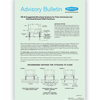 Mounting Systems, Floor-Anchored & Overhead-Braced