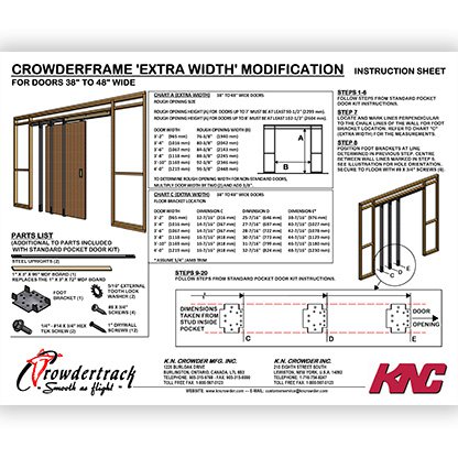 Type C Extra Width Modification Kit