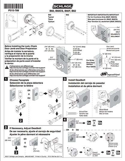 Schlage B-Series Residential