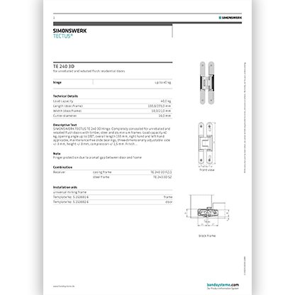 TECTUS TE 240 3D