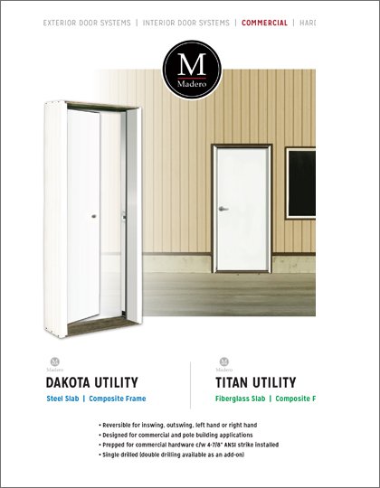 Utility Door Sell Sheet