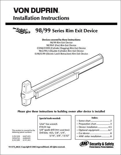 Series 98/99 Device Installation