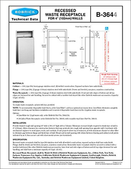 B-3644 Recessed