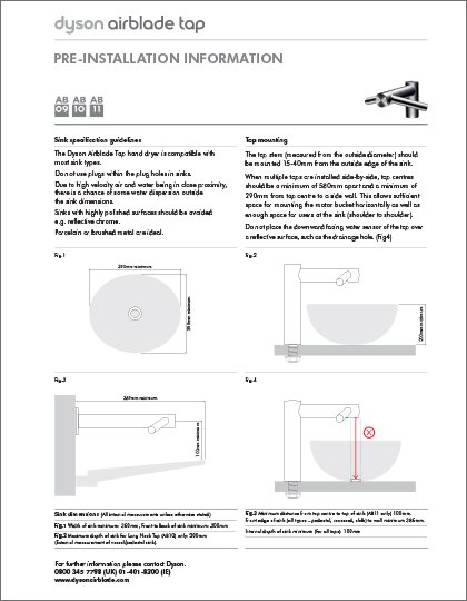 Dyson Airblade Tap (AB09, AB10, AB11)